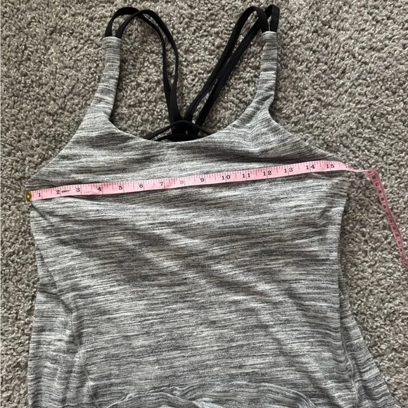 Lululemon Athletica Wild Tank W/Built in Sport Bra Gray Size 6 - Picture 4 of 4
